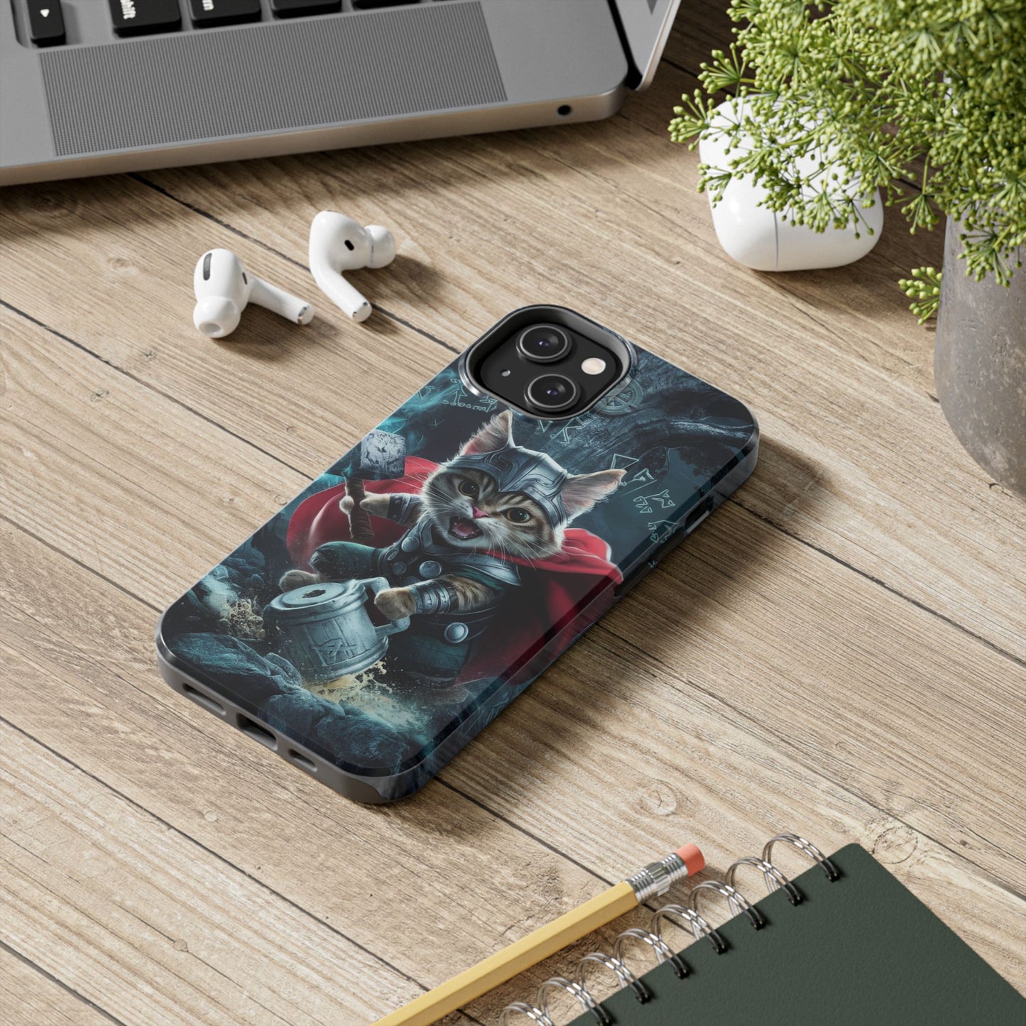 Meow Mjolnir Wireless Charging Support Tough Case