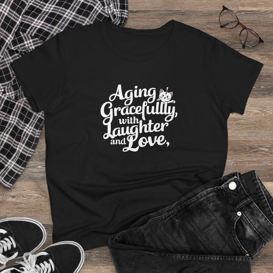 Aging Gracefully Women Graphic Tshirts