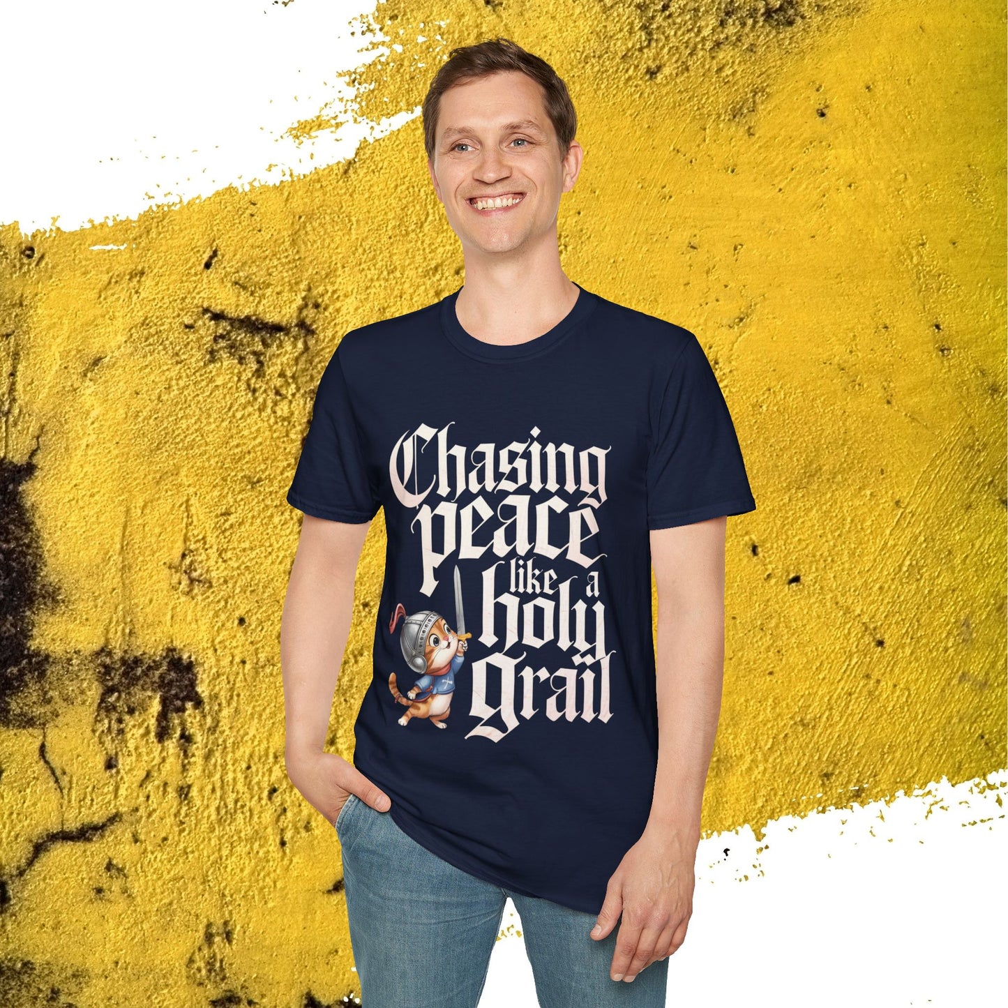 Chasing Peace Like Holy Grail Cotton Tee