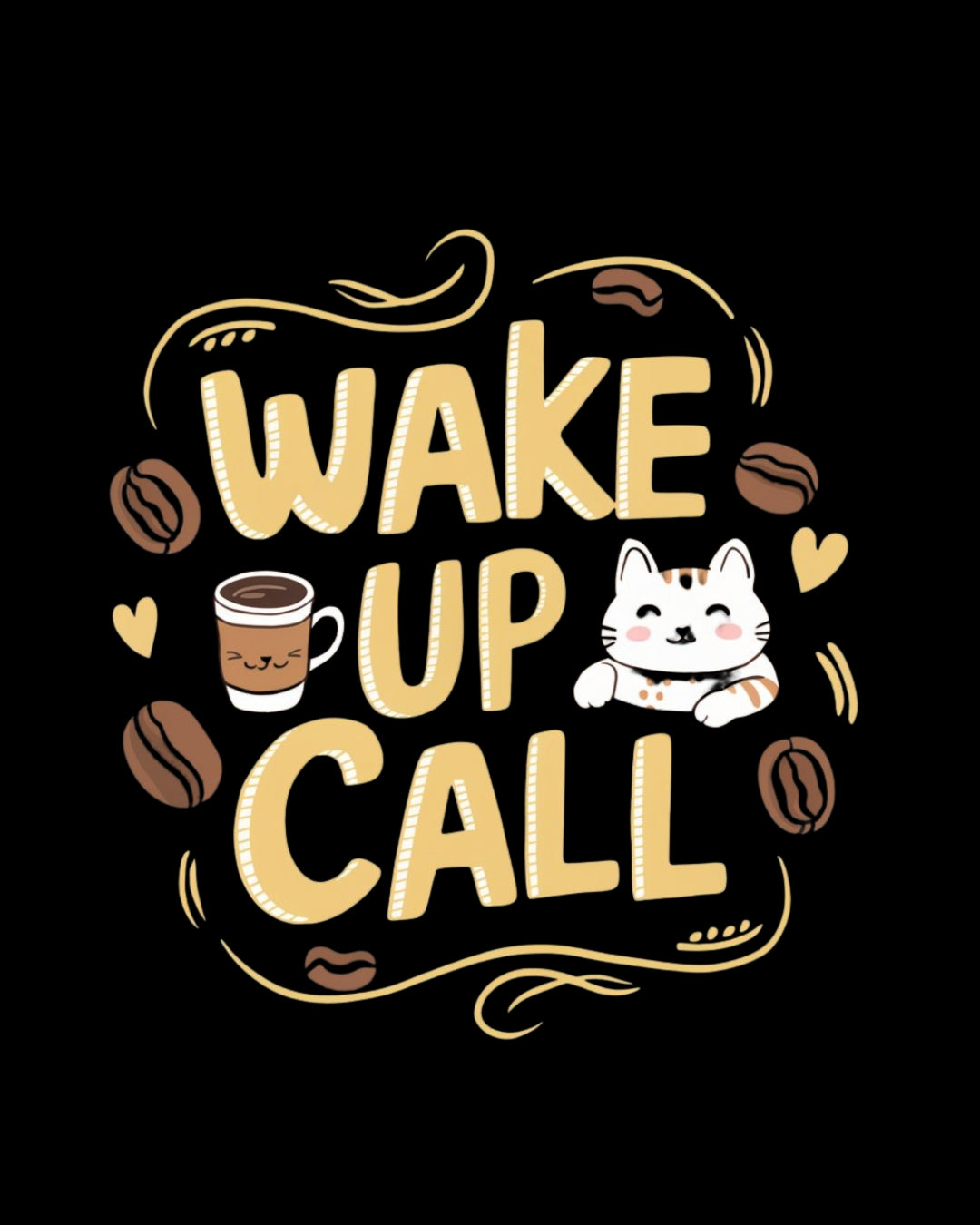 Wake Up Call Coffee Cotton T-Shirt