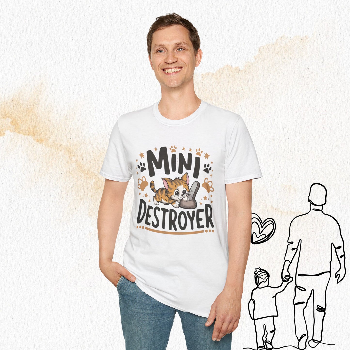 Mini Destroyer Cotton Men T-Shirt