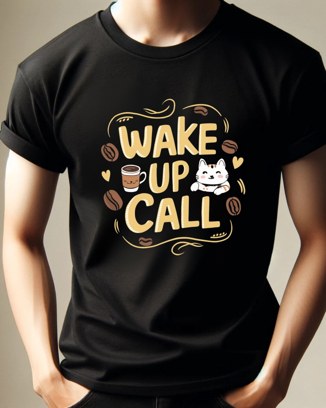 Wake Up Call Coffee Cotton T-Shirt