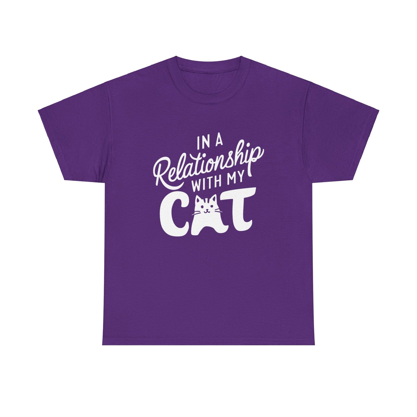 In Relationships With My Cat Unisex Cotton T-Shirt