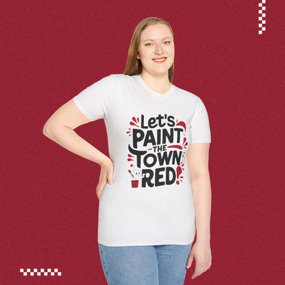 Let Paint Town Red Idiom Cotton T-Shirt