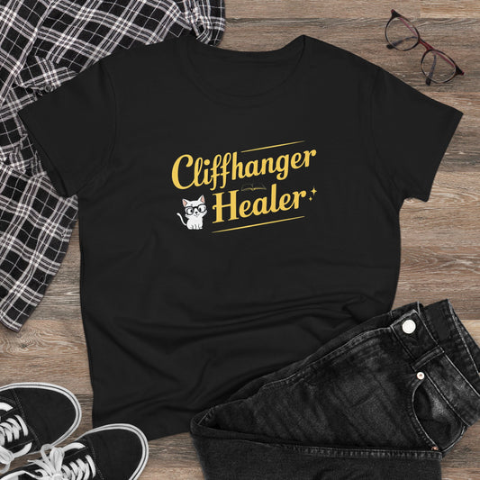 Chiffanger Healer Book Lovers Cotton Women T-Shirt