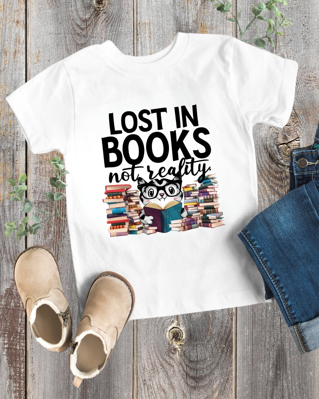 Lost In Book Youth Heavy Cotton T-Shirt