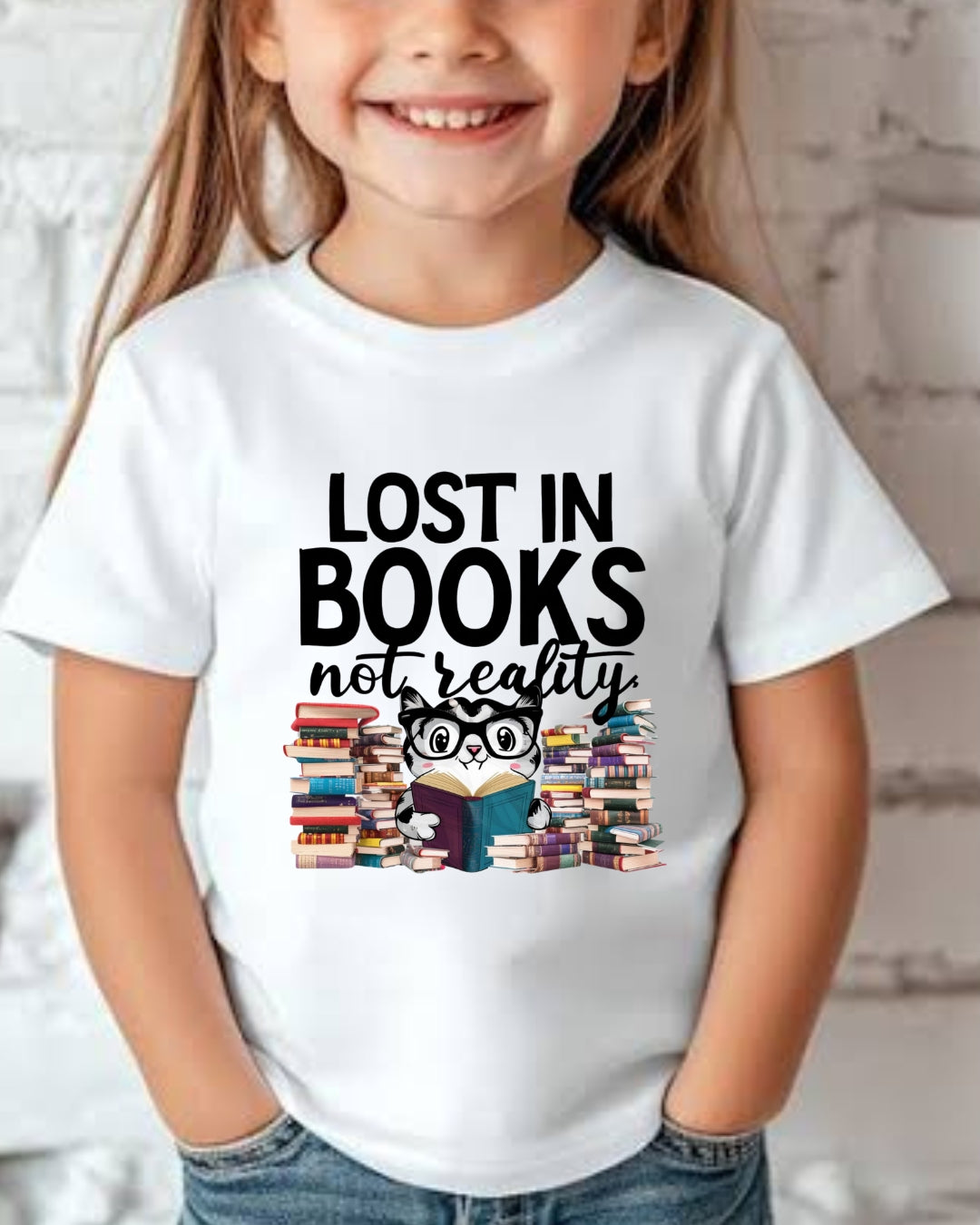 Lost In Book Youth Heavy Cotton T-Shirt