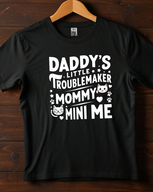 Daddy Little Troublemaker Kids  Cotton T-Shirt