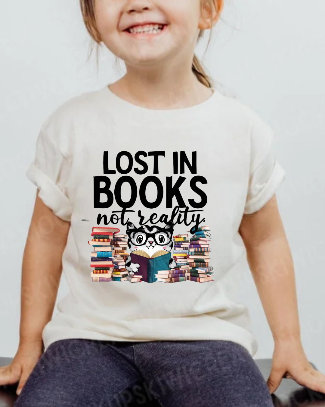 Lost In Book Youth Heavy Cotton T-Shirt