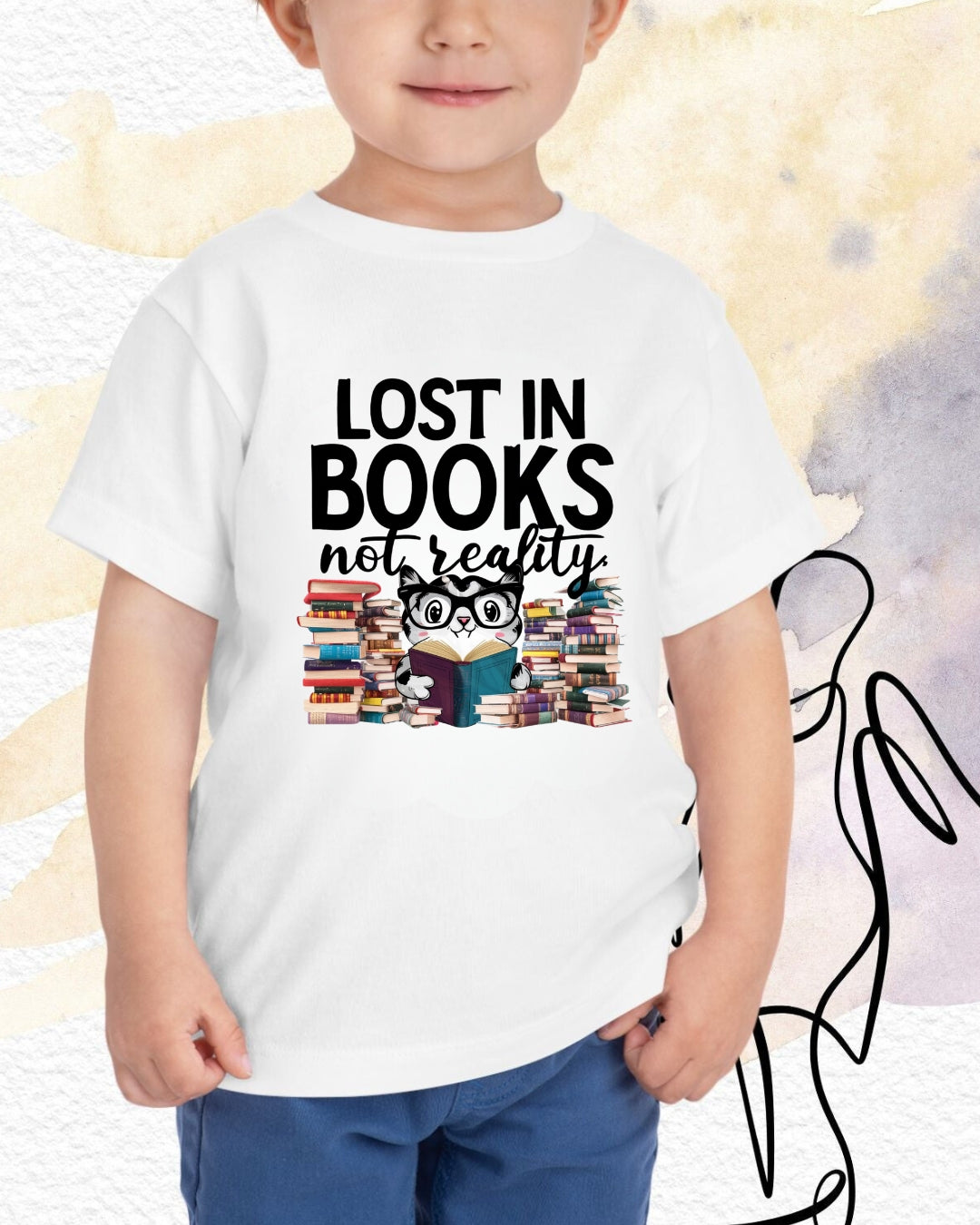 Lost In Book Youth Heavy Cotton T-Shirt