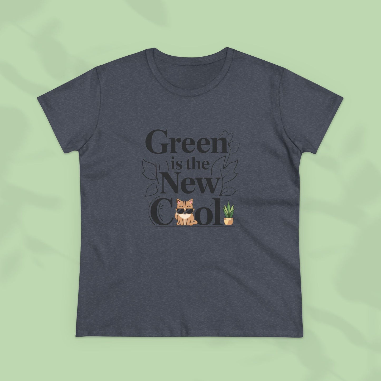 Green Is The New Cool Women Cotton Tshirt