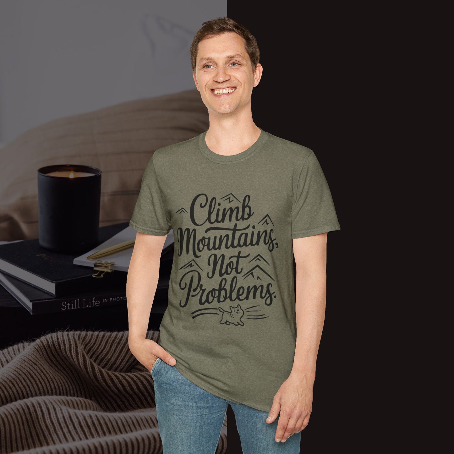 Climbing Mountain Cotton Men tee