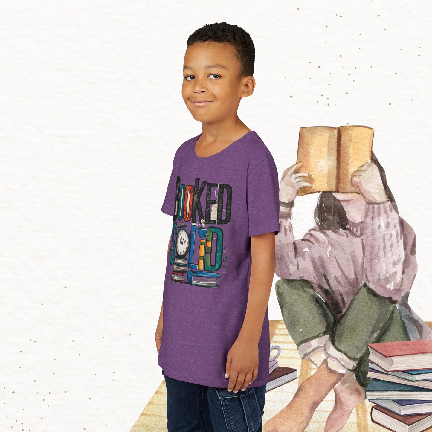 Booked Solid Youth Heavy Cotton T-Shirt