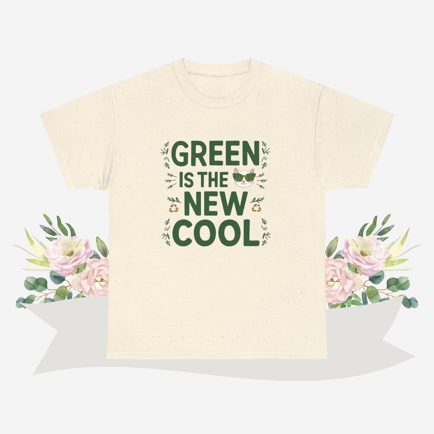 Green Is The New Cool Cotton Tshirt