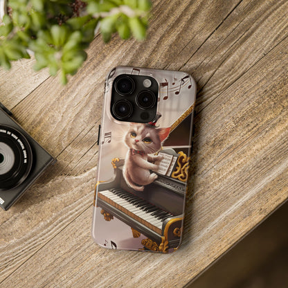 Meowsic Shield Wireless Charging Support Tough Case