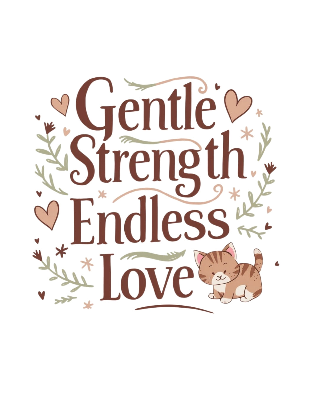 Gentle Strength Endless Love  Grandma Cotton Tshirt