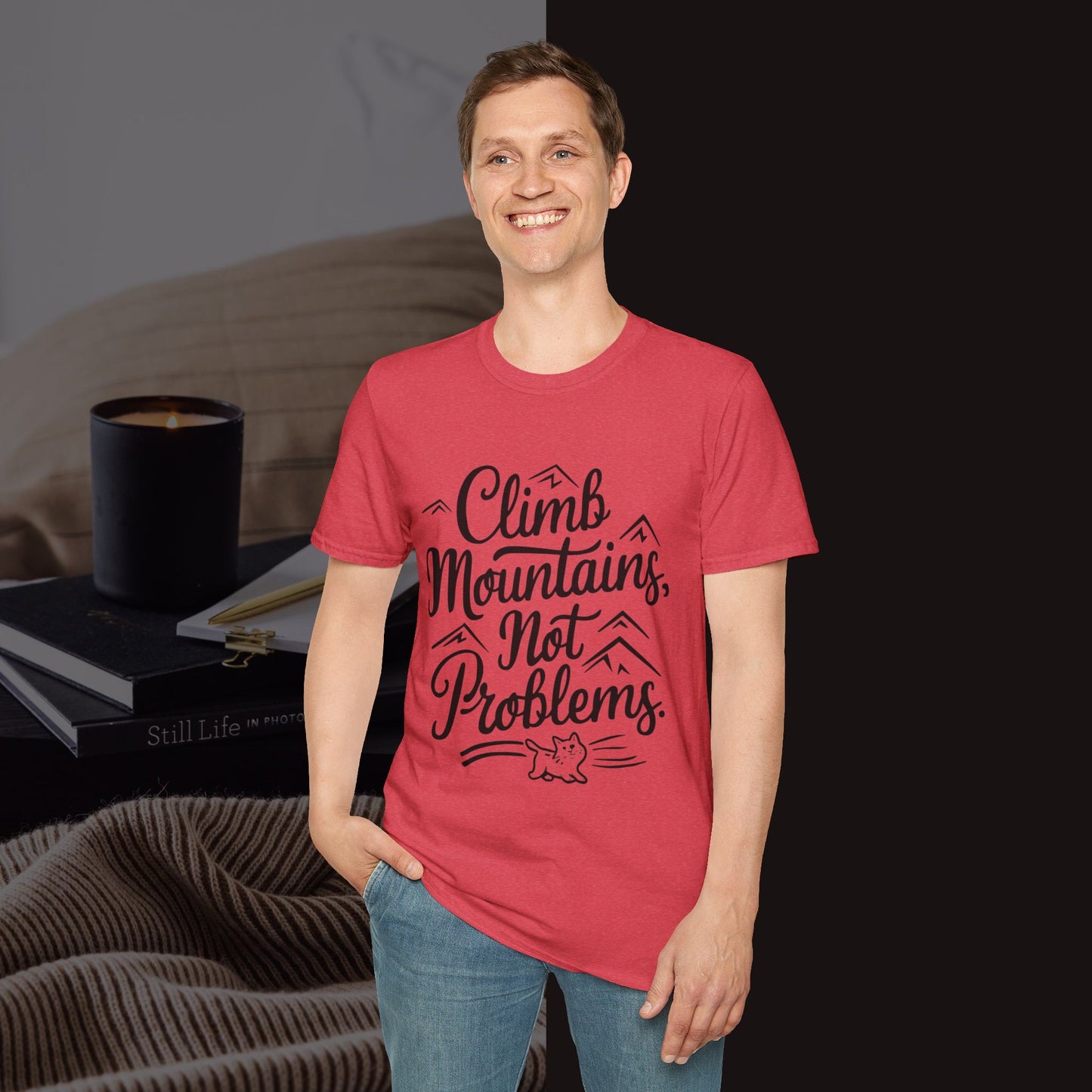 Climbing Mountain Cotton Men tee