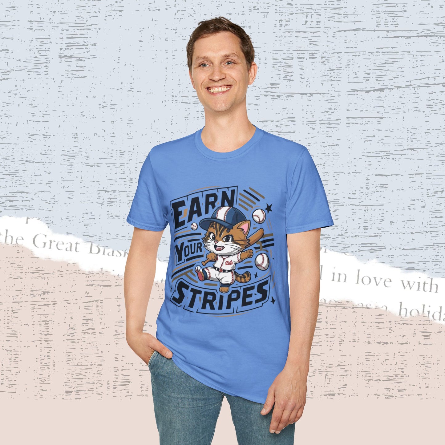 Earn Your Stripe Cotton Men Tee