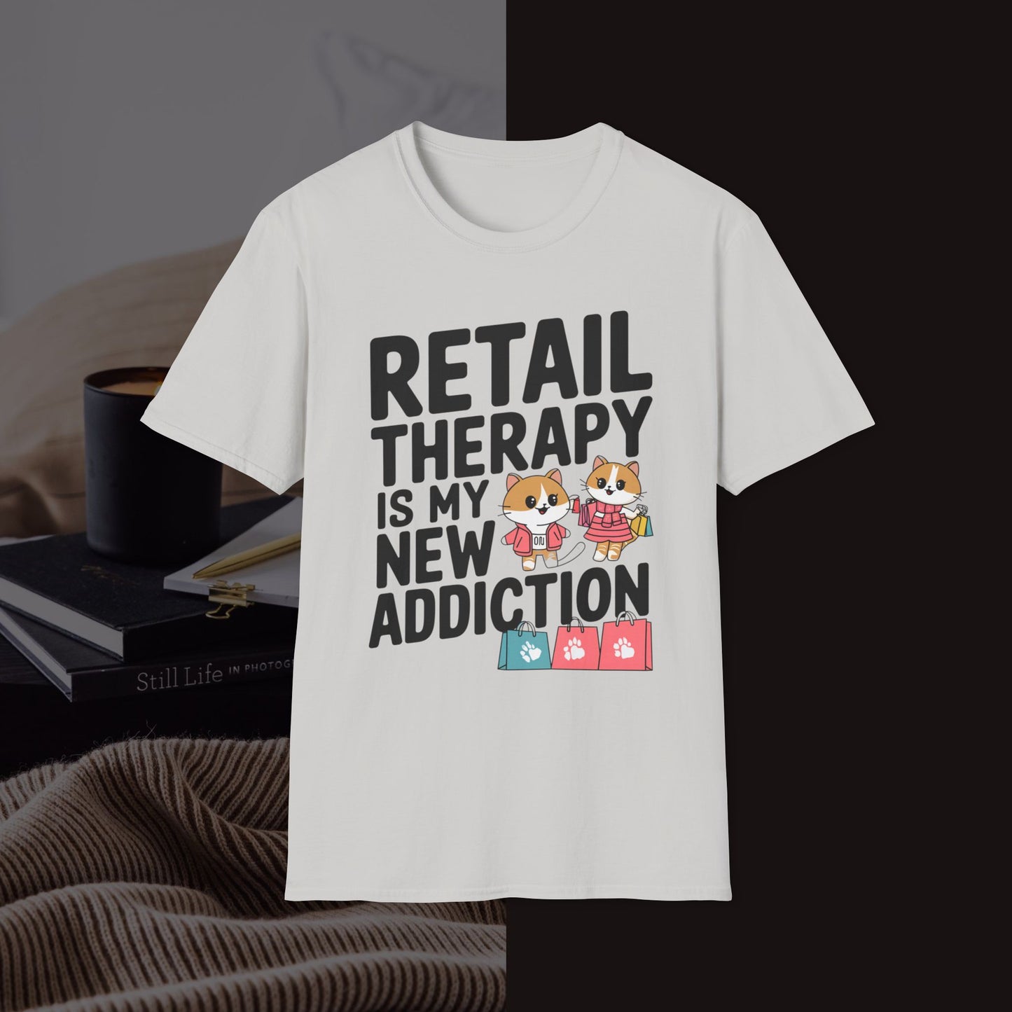 Retail Therapy Is My New Addiction Unisex Softstyle T-Shirt
