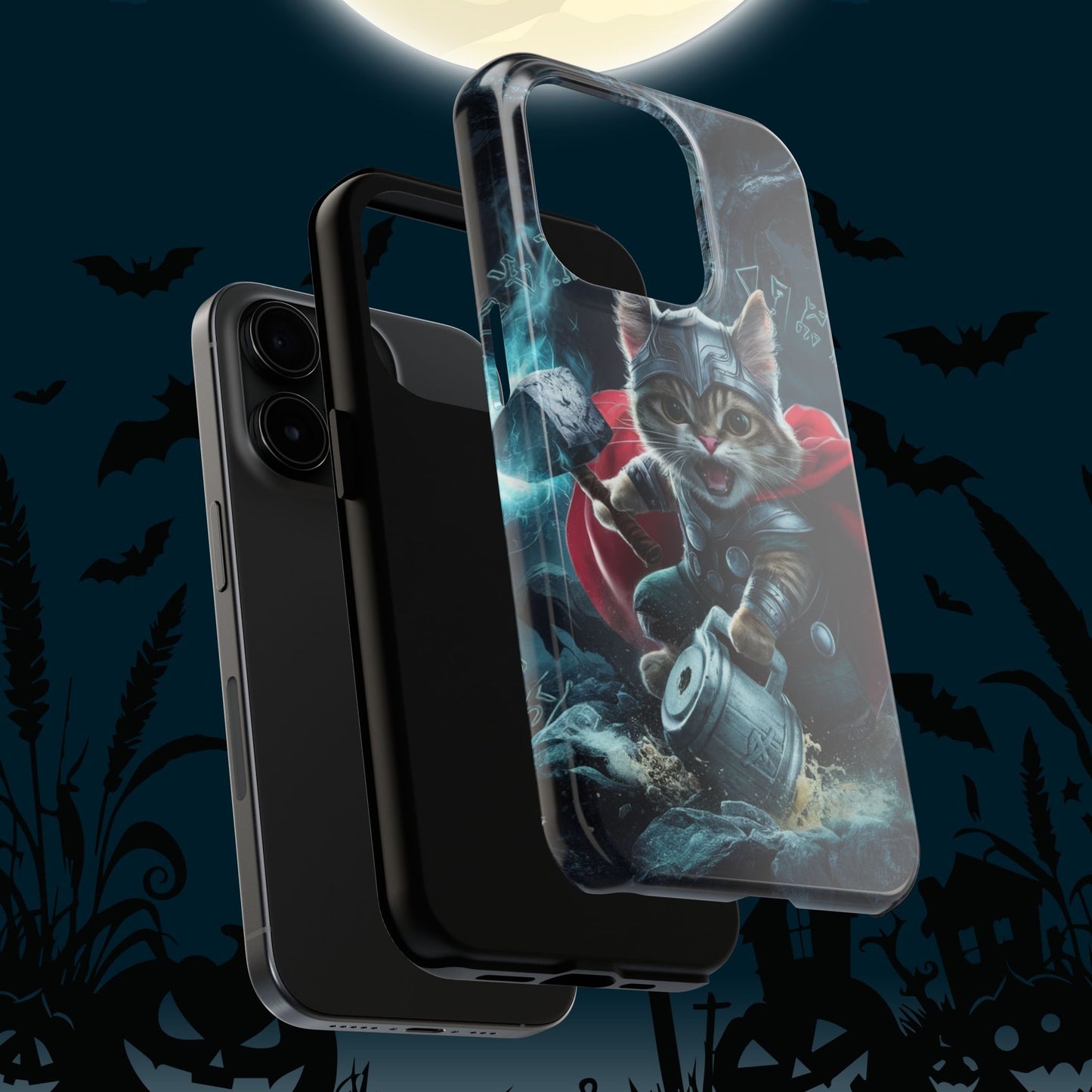 Meow Mjolnir Wireless Charging Support Tough Case