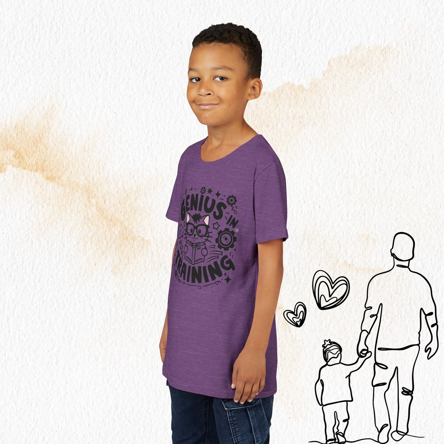 Genius In Training Youth Heavy Cotton T-Shirt
