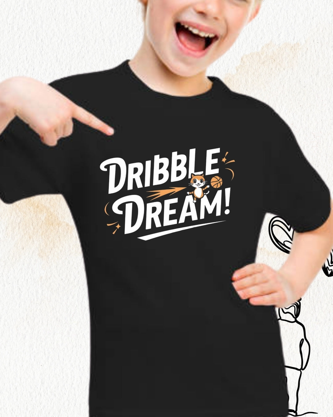 Swish Nap Repeat Kids Cotton T-Shirt