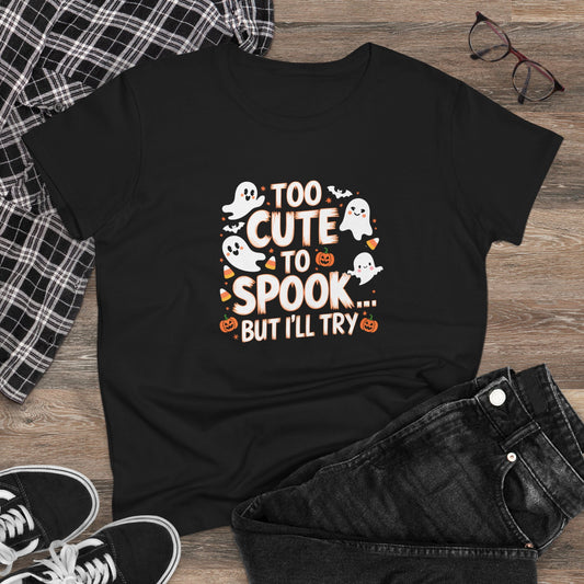 Creepy Cheers Women Cotton Tshirt