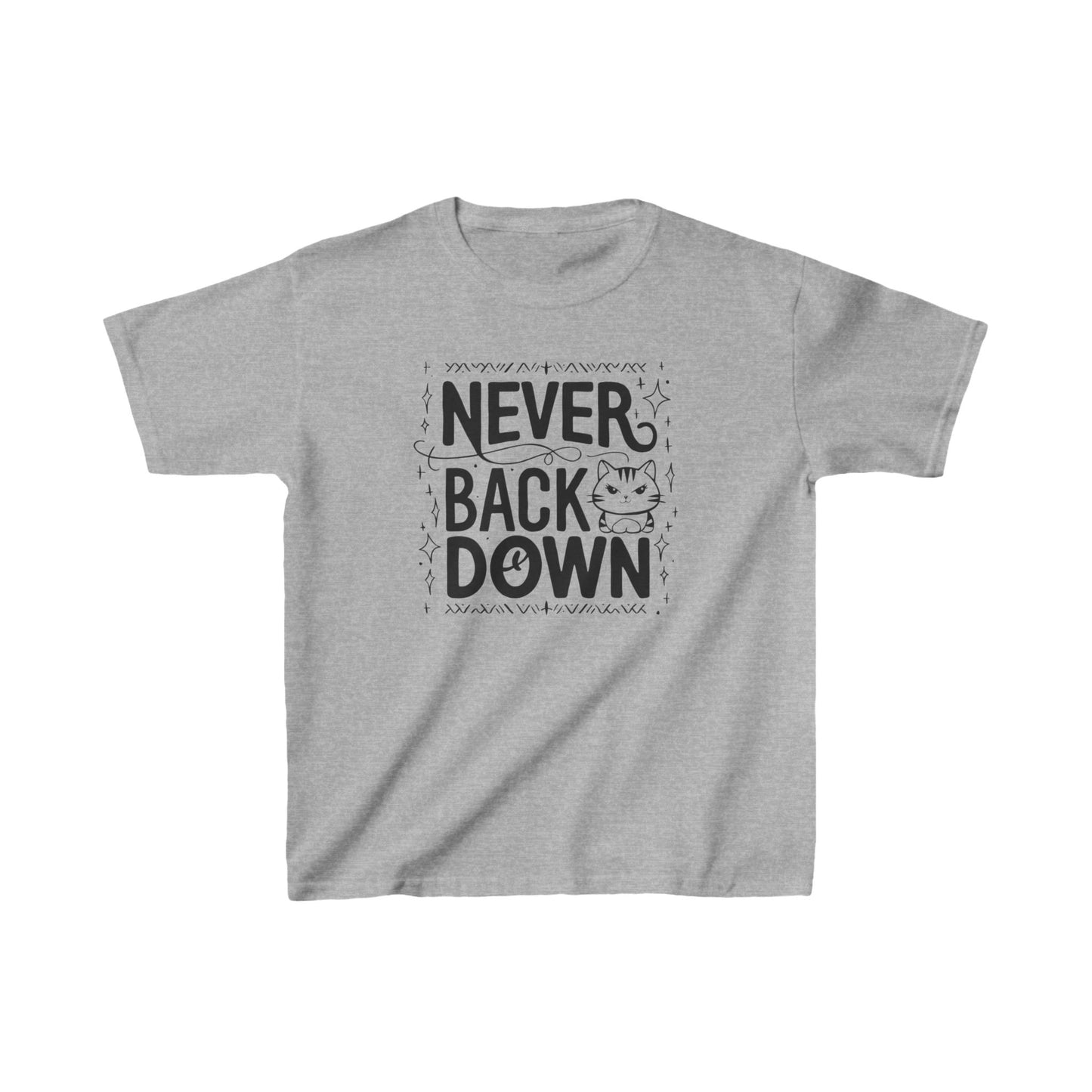 Never Back Down Kid Cotton T-Shirt