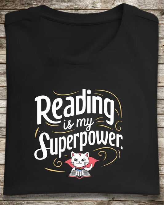 Books Lovers T-Shirt Reading Is My Superpower Tees