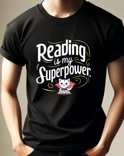 Books Lovers T-Shirt Reading Is My Superpower Tees