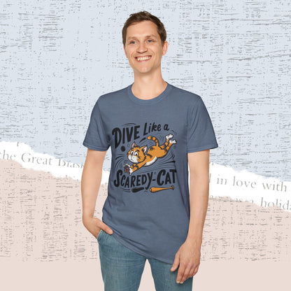 Dive Like Scaredy Cat Cotton Men Tee
