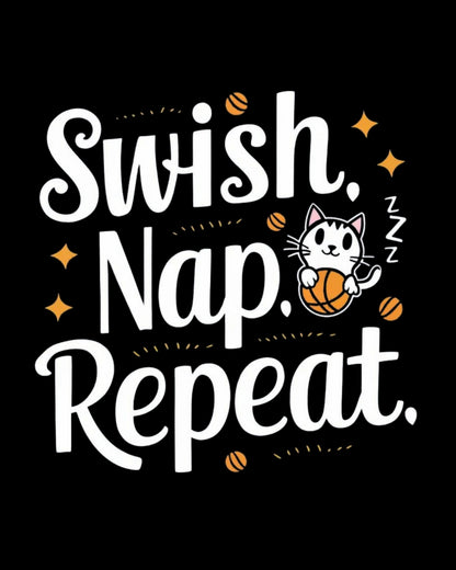 Swish Nap Repeat Kids Cotton T-Shirt