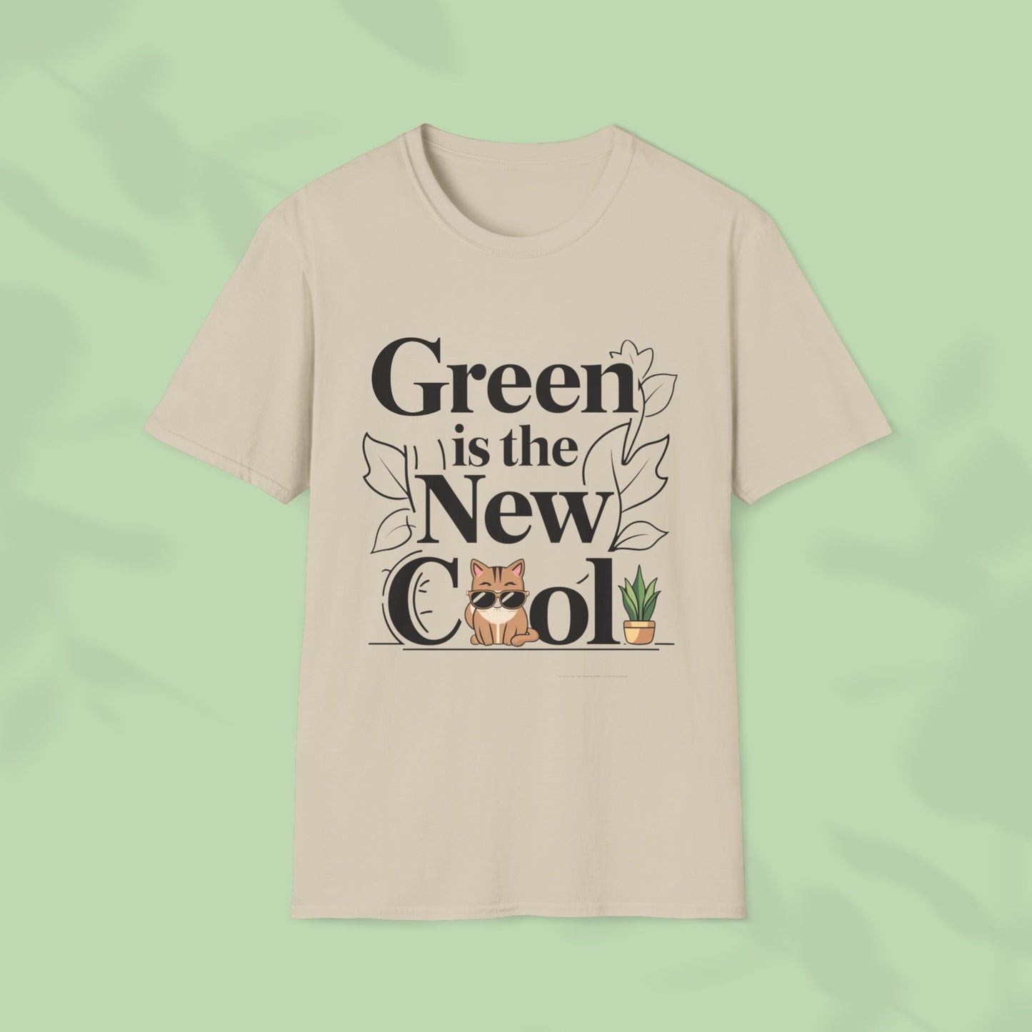 Green Is The New Cool Cotton T-Shirt