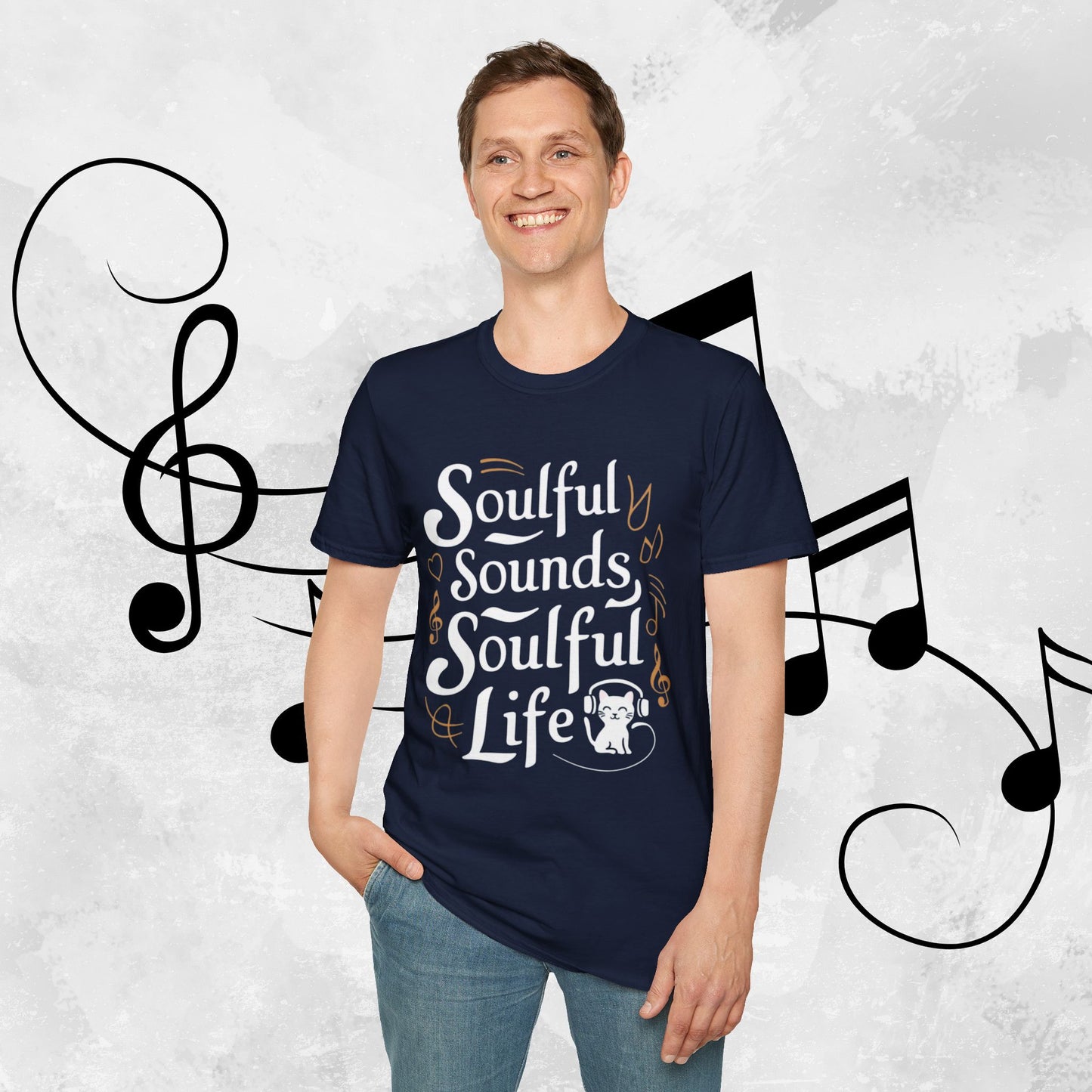 Soulful Sound Soulful Life Cotton Men Tshirt
