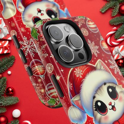 Merry Meows Wireless Charging Support Tough Case