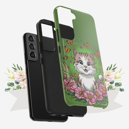 Green Mewsic Wireless Charging Support Tough Case