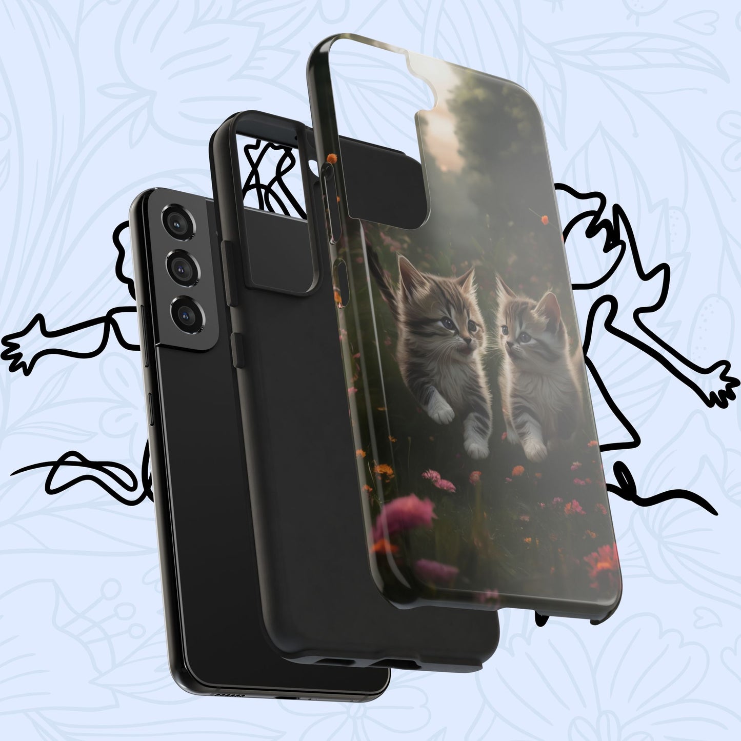 Furever Friends Wireless Charging Support Tough Case