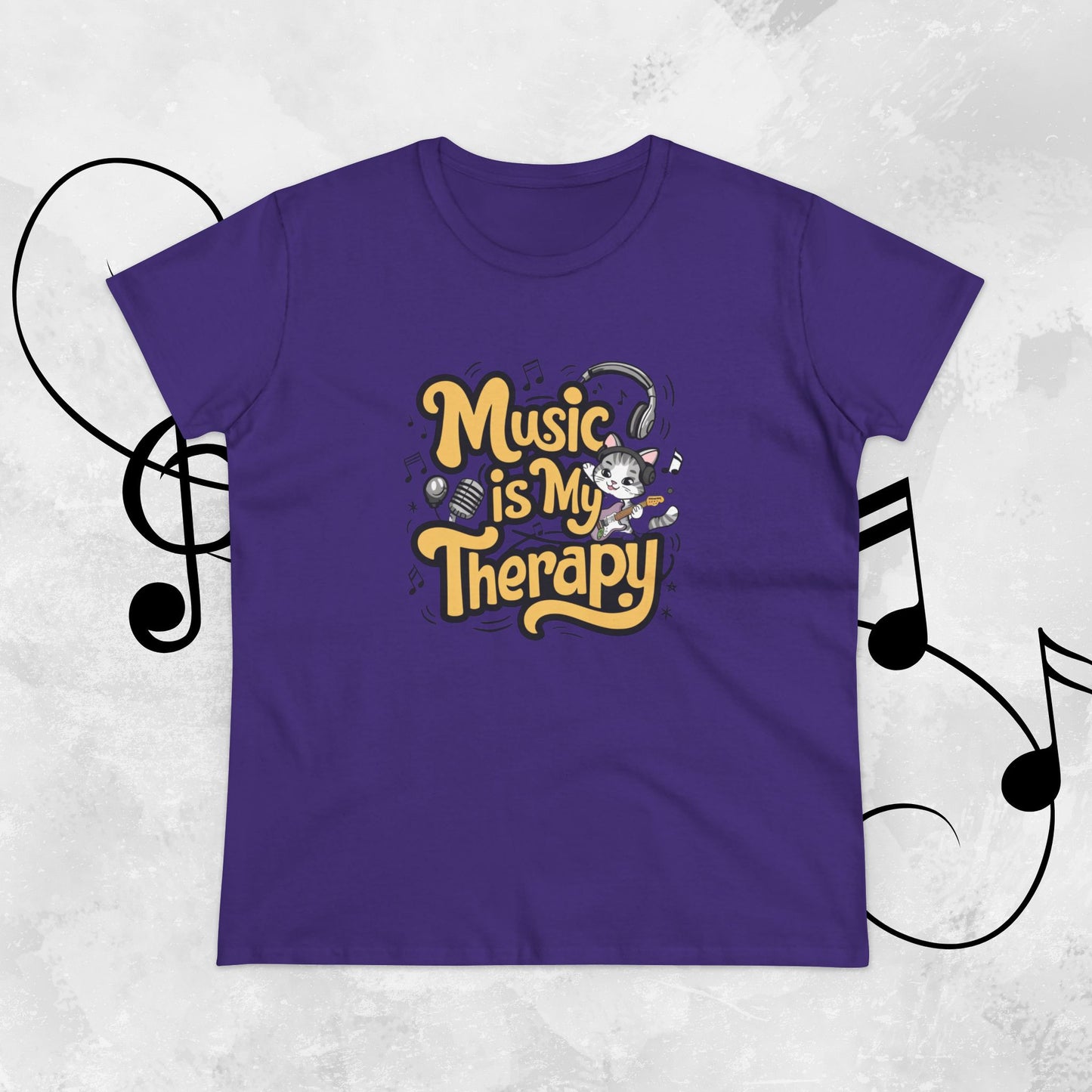 Music Is My Therapy Women Tshirts