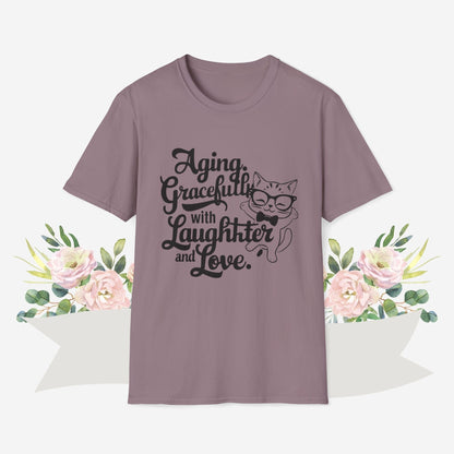 Aging Gracefully With Laughter and Love Cotton Men Tee