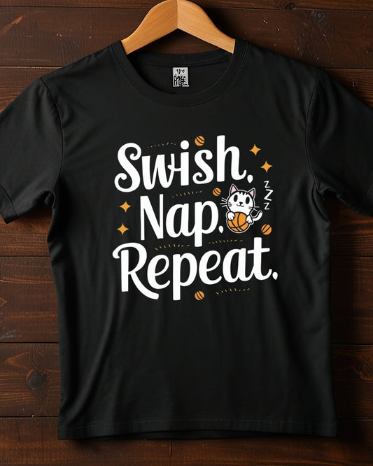 Swish Nap Repeat Kids Cotton T-Shirt