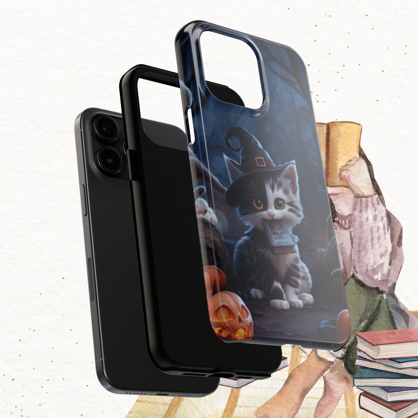 Chrono Catnap Wireless Charging Support Tough Case