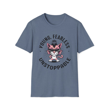 Young Fearless Unstoppable Cotton Men Tee