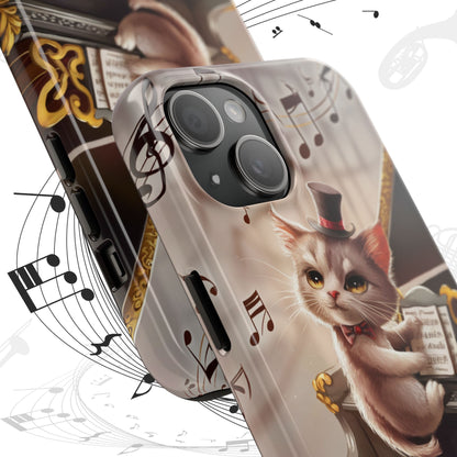 Meowsic Shield Wireless Charging Support Tough Case