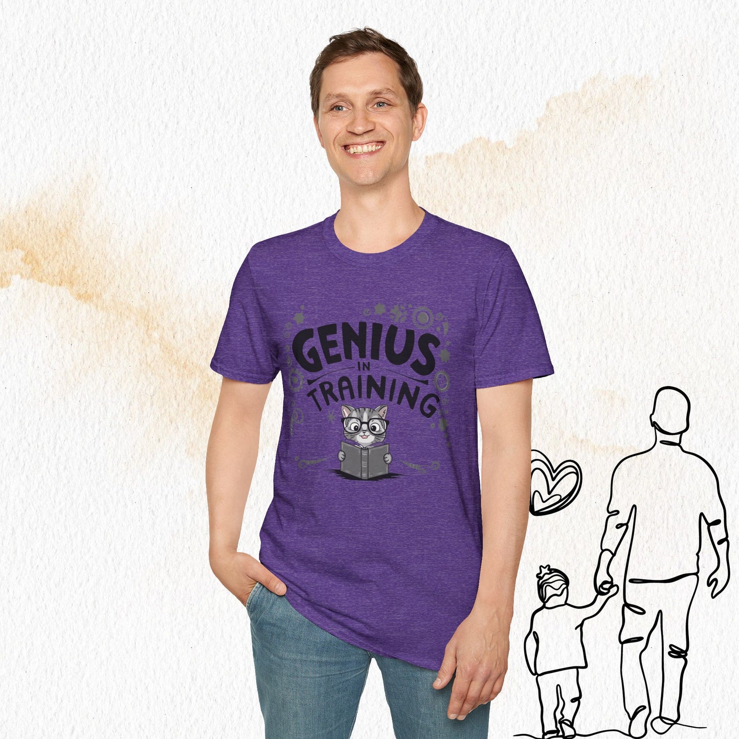 Genius In Training Cotton Men T-Shirt