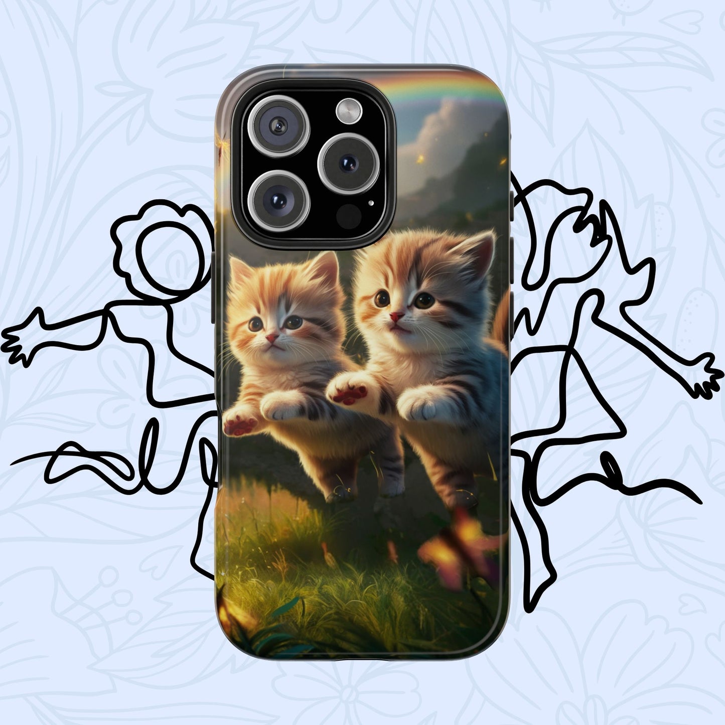 Bestie Buddies Wireless Charging Support Tough Case