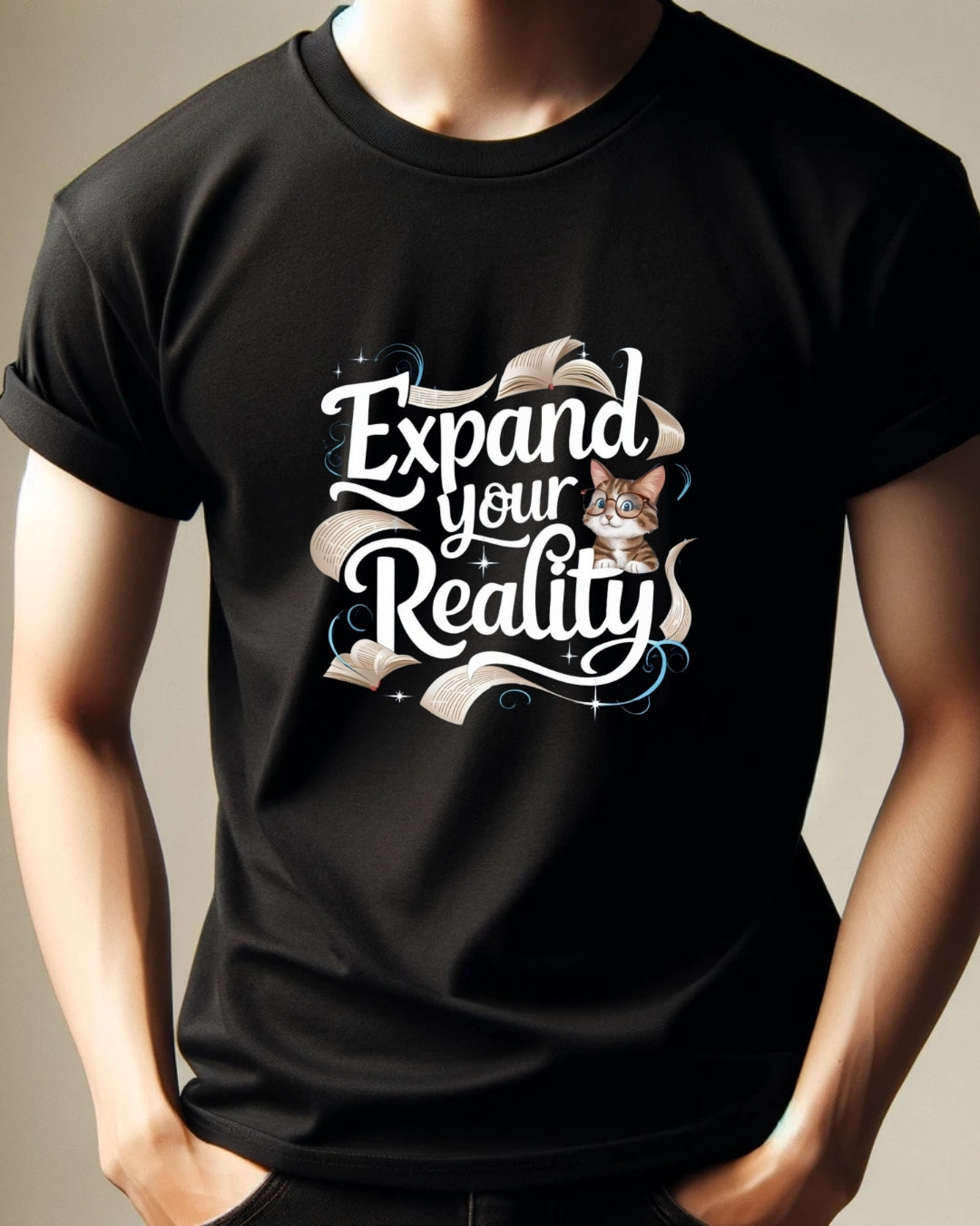Book Lovers Expand The Reality Cotton T-Shirt