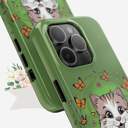 Green Mewsic Wireless Charging Support Tough Case