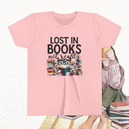 Lost In Book Youth Heavy Cotton T-Shirt