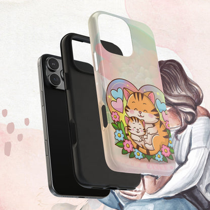 Kitten Cuddle Wireless Charging Support Tough Case
