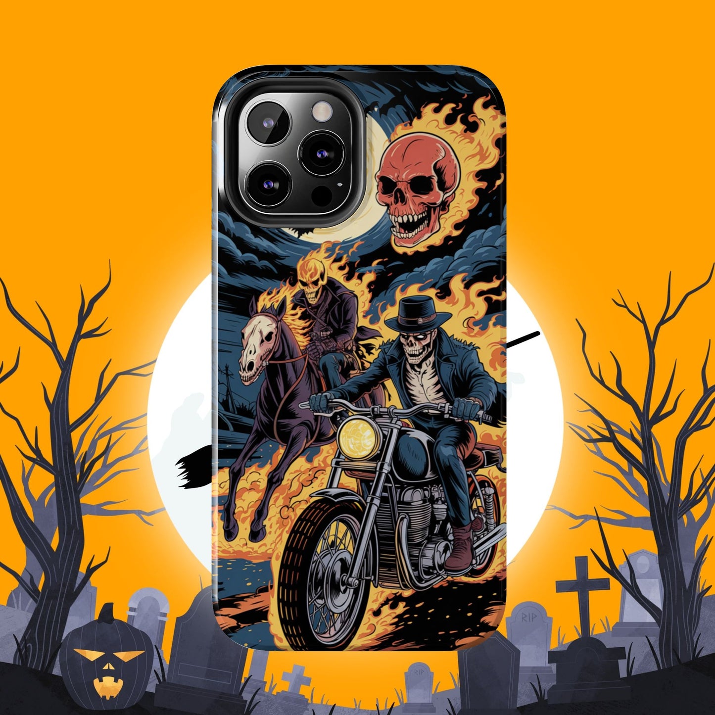 Ghost Rider Wireless Charging Support Tough Case